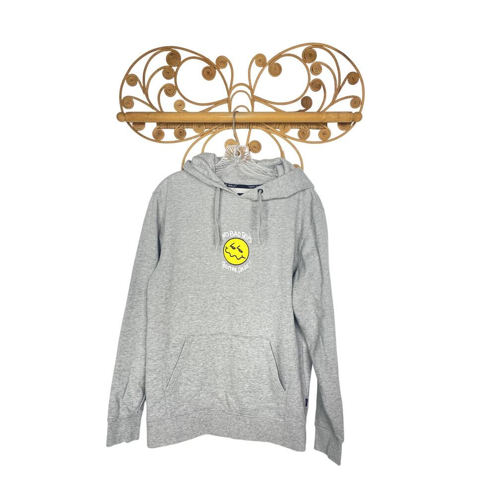 Vans OTW "No Bad Trips Better Daze!" Pullover Hoodie in gray men's S